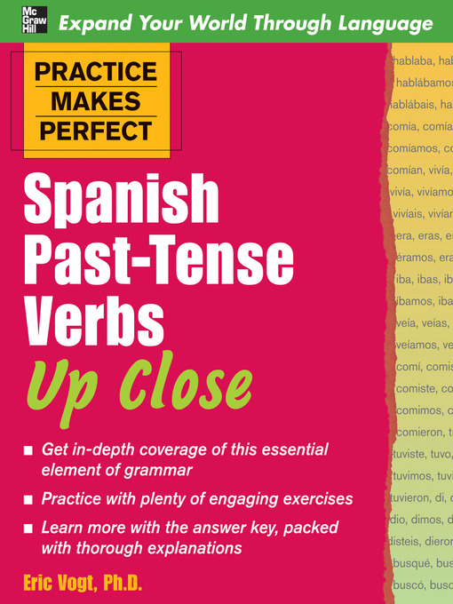 Title details for Spanish Past-Tense Verbs Up Close by Eric W. Vogt - Available